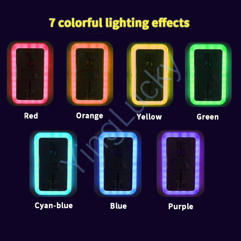 multi Coin Acceptor Colorful LED decorative frame for Arcade game machines water machine Coin selector
