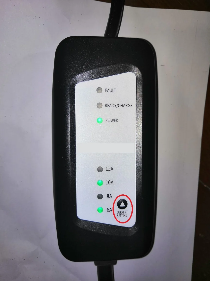 J1772 evse электрическое автомобильное зарядное устройство ev Уровень 2/AC 166V~ 280V 6A 8A 10A 12A 16A тип 1 SAE J1772plug зарядное устройство с входом в розетку ЕС