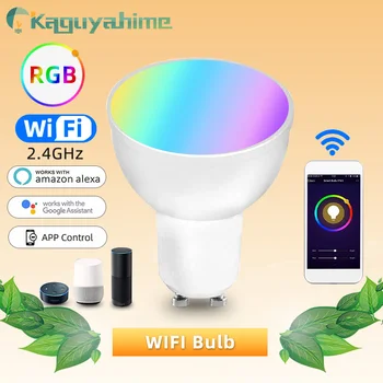 

Kaguyahime 5Pcs Smart WiFi Light LED E27 Bulb Dimmable 9W 12W 85-265V Remote Control Bulb Support Alexa Google Home Magic Bulb