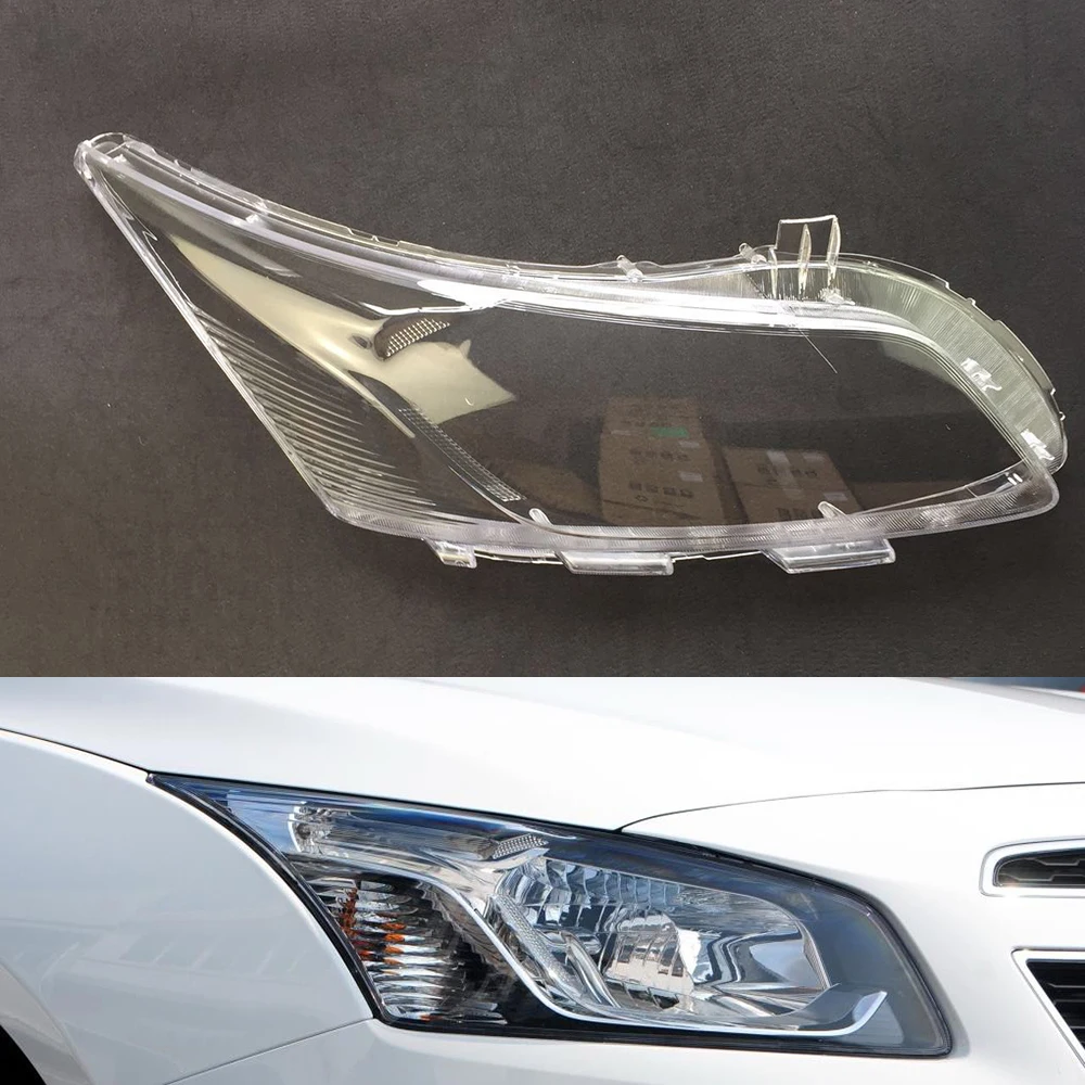 Для Chevrolet Cruze Classic объектив фары автомобиля фары крышка Стекло Замена Прозрачный авто оболочка Крышка - Цвет: Passenger Sider
