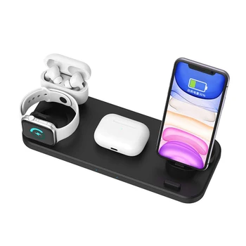 

TIOODRE 6 In1 Wireless Charger Stand Dock Fast Wireless Charging Dock Bracket Holder Multiple Protections New