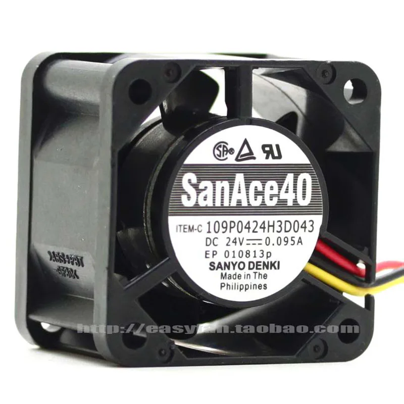 109P0424H3D043 Новый SANYO 24V 0.095A 4028 три провода инвертор вентилятор 40x40x28 мм охлаждающий