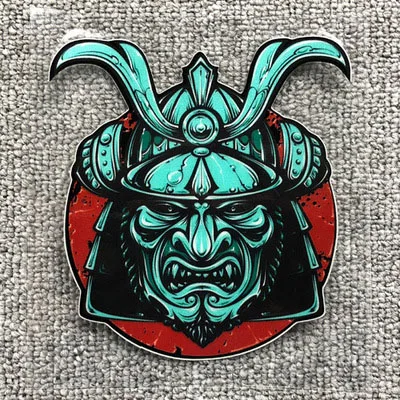 12x11.5cm Новейшая мотоциклетная Светоотражающая Ретро самурайская наклейка японский ниндзя JDM japanse drift автомобильные наклейки для мотоциклистов - Цвет: 12x11.5cm