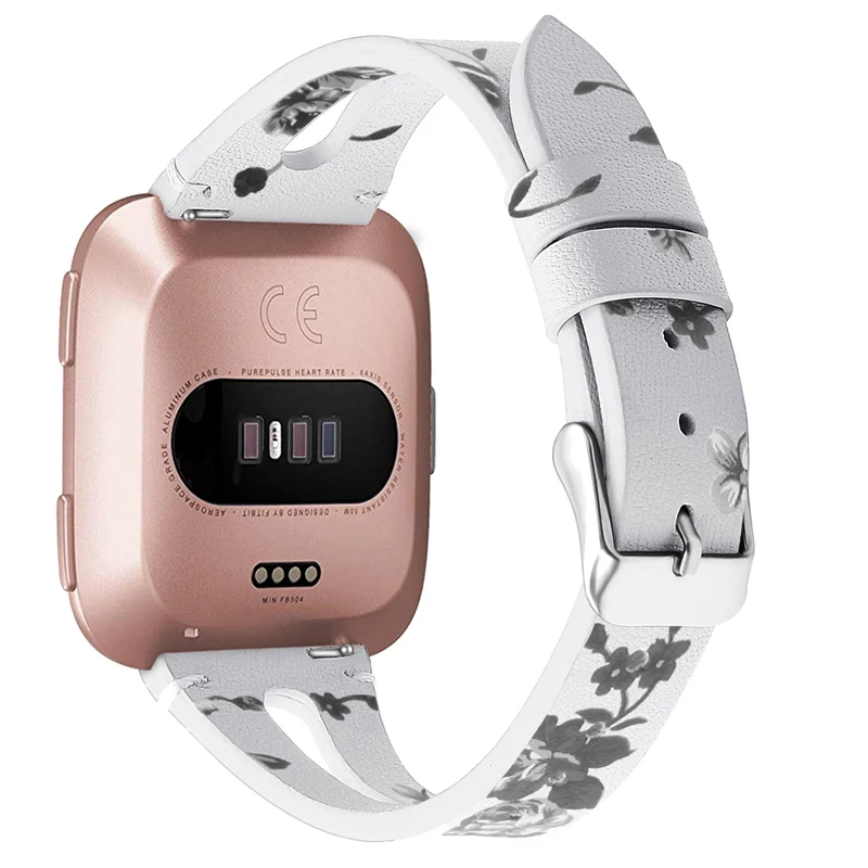 Ремешок-браслет из искусственной кожи с принтом для замены Fitbit Versa, аксессуары для смарт-часов Fitbit Versa Correa - Цвет: Color 2