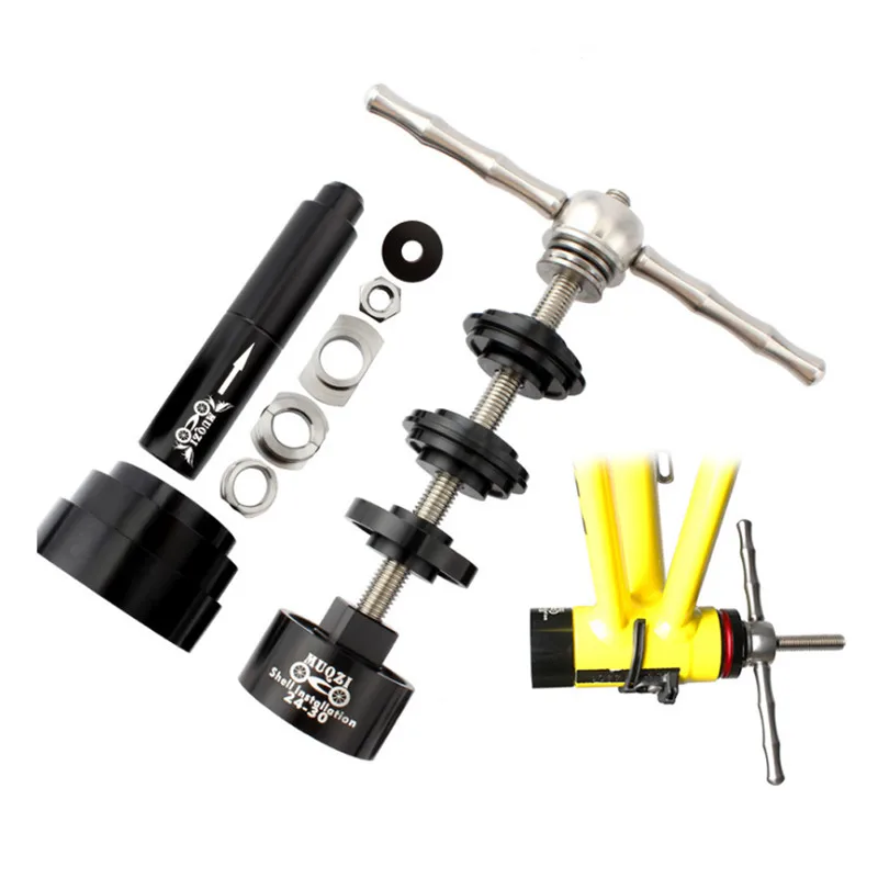

Bicycle Tools Alloy Bearing Pressure Bicycle Axle Center Pressure-In Axle Static Installation Disassembly Tool Fxed Gear