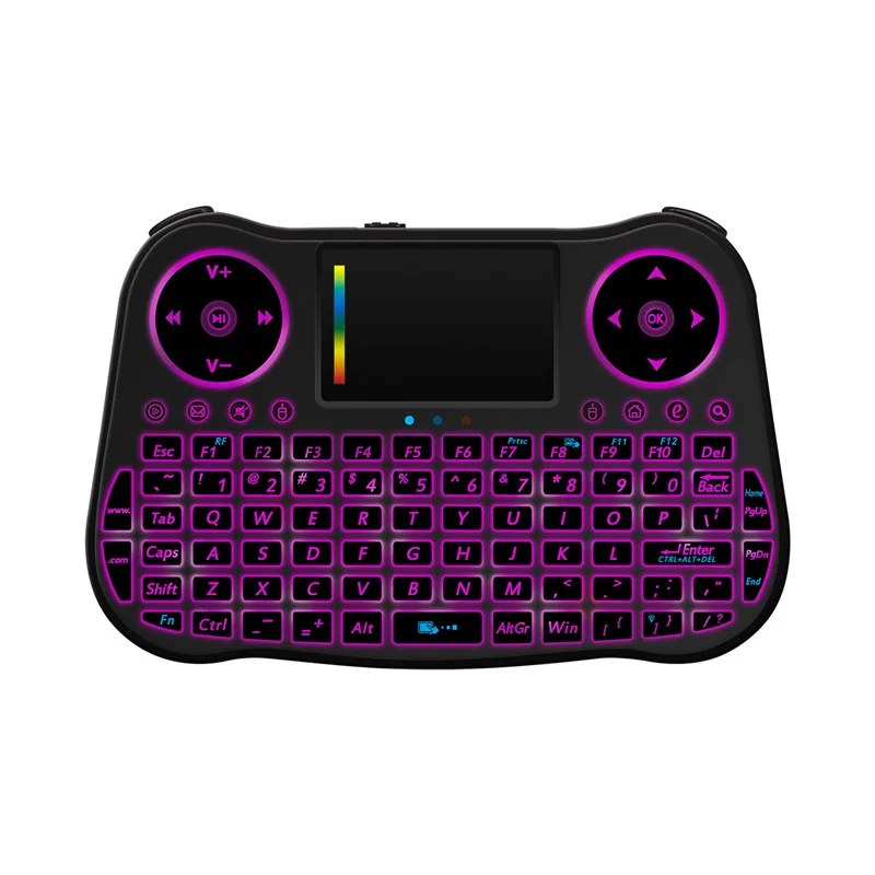 MT08 2,4 GHz Air mouse беспроводная сенсорная клавиатура QWERTY с подсветкой для tv Box PC Android