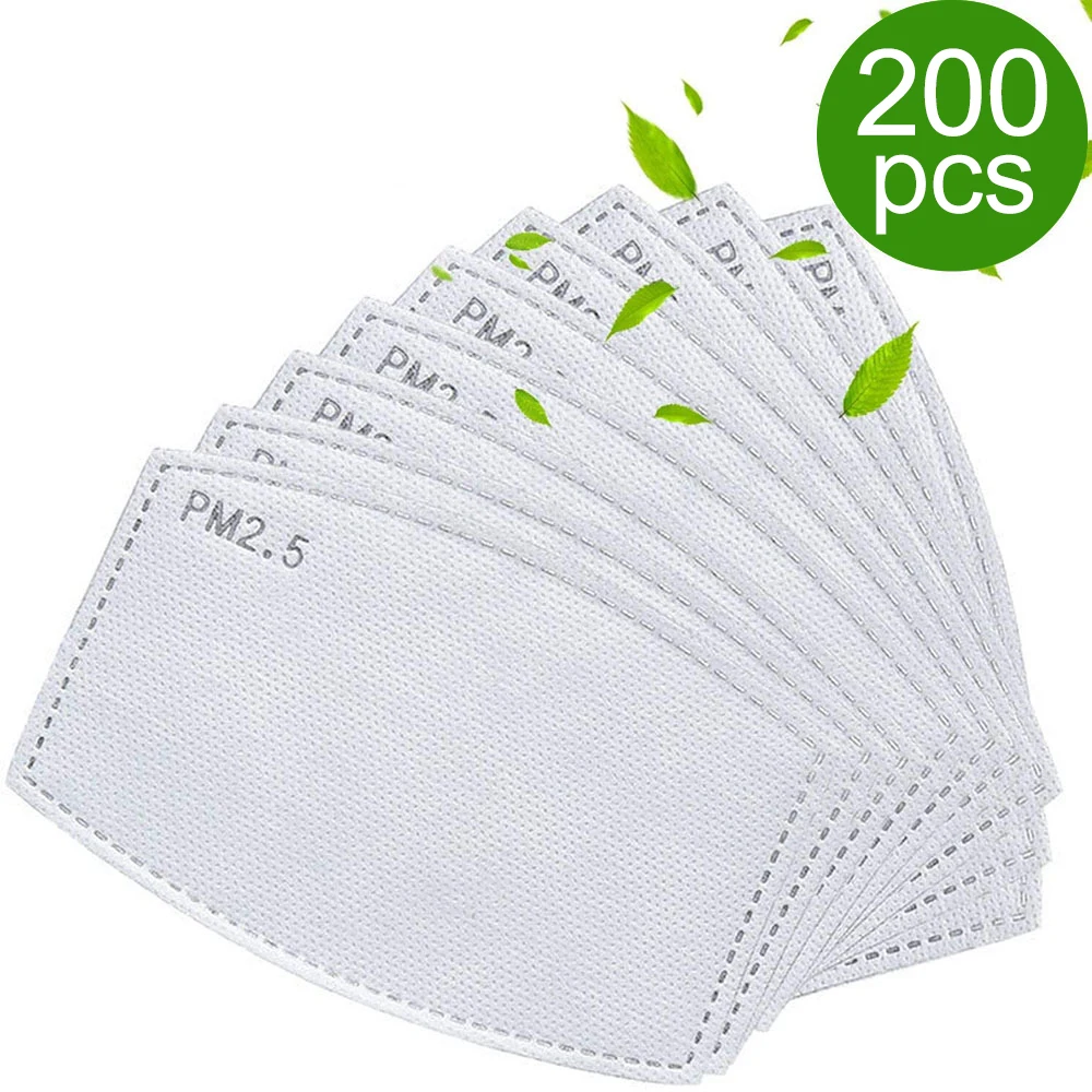 20-200 шт 5 Слои PM2.5 фильтрующего элемента тормозные колодки для маска губ | Маски -1005001656728553