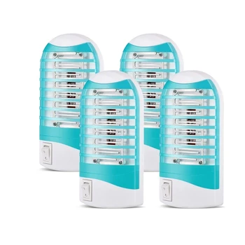 

4Pcs Mosquito Killer USB Electric UV Light Mosquito Killer Mute Home LED Bug Zapper Insect Trap US Plug