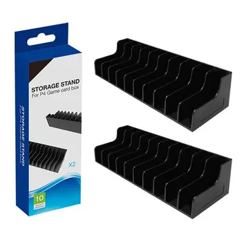 

2 Pcs Game Card Box Storage Stand for Playstation 4/Slim/ Pro CD-Disks Bracket