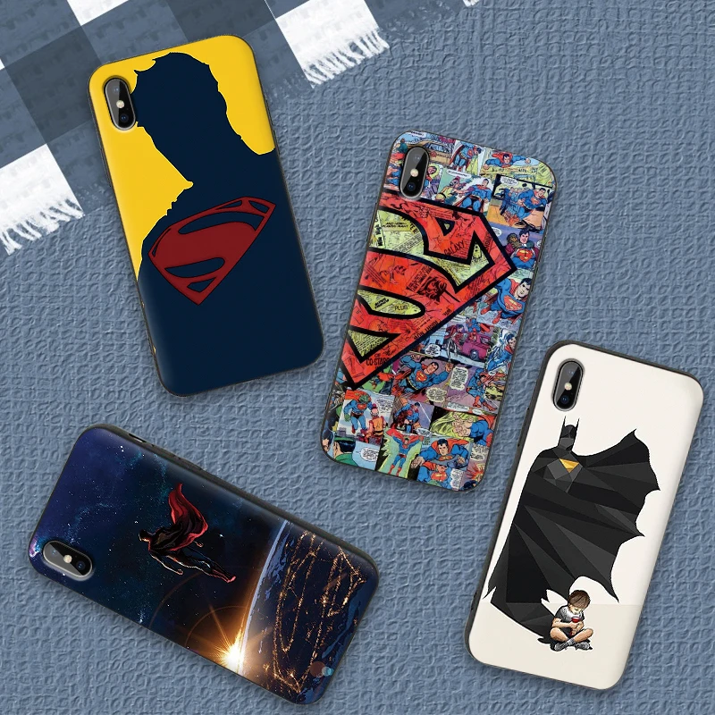

FOR Xiaomi mi 8 A2 LITE 8 9 SE 9T A3 PRO MI 6X MIX 2S superman FOR Xiaomi mi MI 6X MIX 2 3 F1 9 CC9E CC9 Phone Cover Case Shell