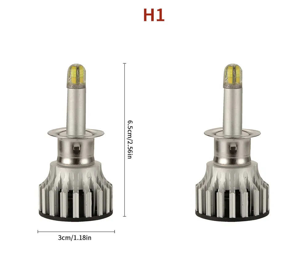 2 шт. H1 светодиодный H7 H11 H8 9005 9006 HB4 HB3 H4 Светодиодный лампочки Canbus автомобилей головной светильник 120W 18000LM 6500K светодиодный противотуманный фонарь авто светильник помощи при парковке