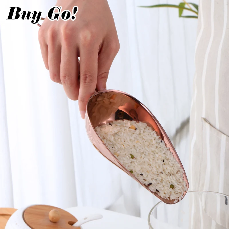 Stainless Steel Ice Shovel Scoop 1/2PCS 9.8inch