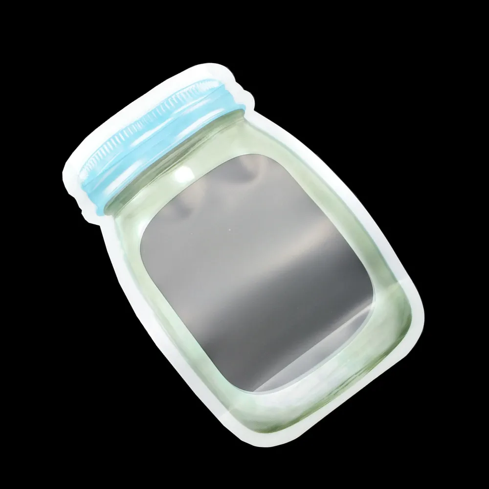 Mason Jar бутылка в форме Resealable упаковочная сумка дой-Пак молния украшения дома банки для хранения в форме тыквы хранения стоящий Mason Jar пластиковый мешочек