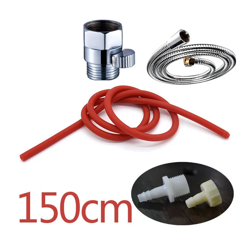 150 redset3 Wetips силиконовая клизма для чистки попки душ Lavado анальный Limpiador Ducha Klisma Lavativas Anales биде клизма Анальный Душ - Цвет: 150 redset3