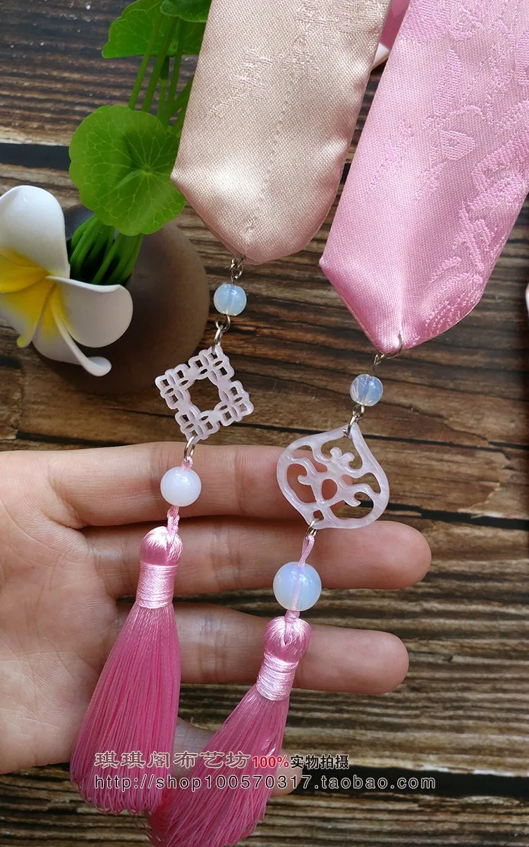 Hanfu повязка для волос древняя стильная повязка на голову кисточка стример сплошной цвет для мужчин и женщин повязка для волос с кисточками вытирая аксессуары для волос