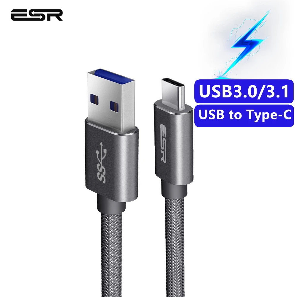Кабель ESR Type C для A USB 3 0 1 универсальный кабель синхронизации 2 м 6 фута телефона