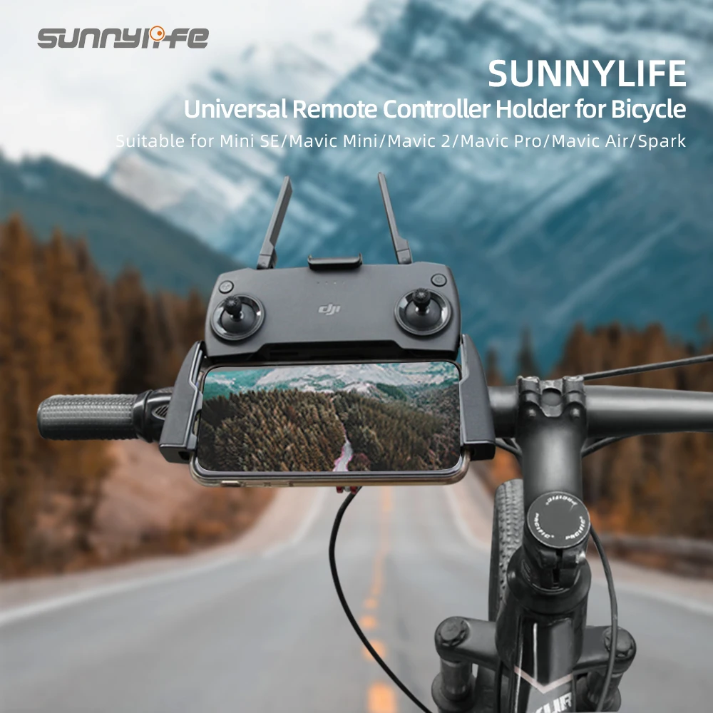 Supporto Per Telecomando Sunnylife Su Supporto Per Videocamera Per Bicicletta Per Mini Se/Mavic Mini/Mavic 2/Mavic Pro/Mavic Air/Spark