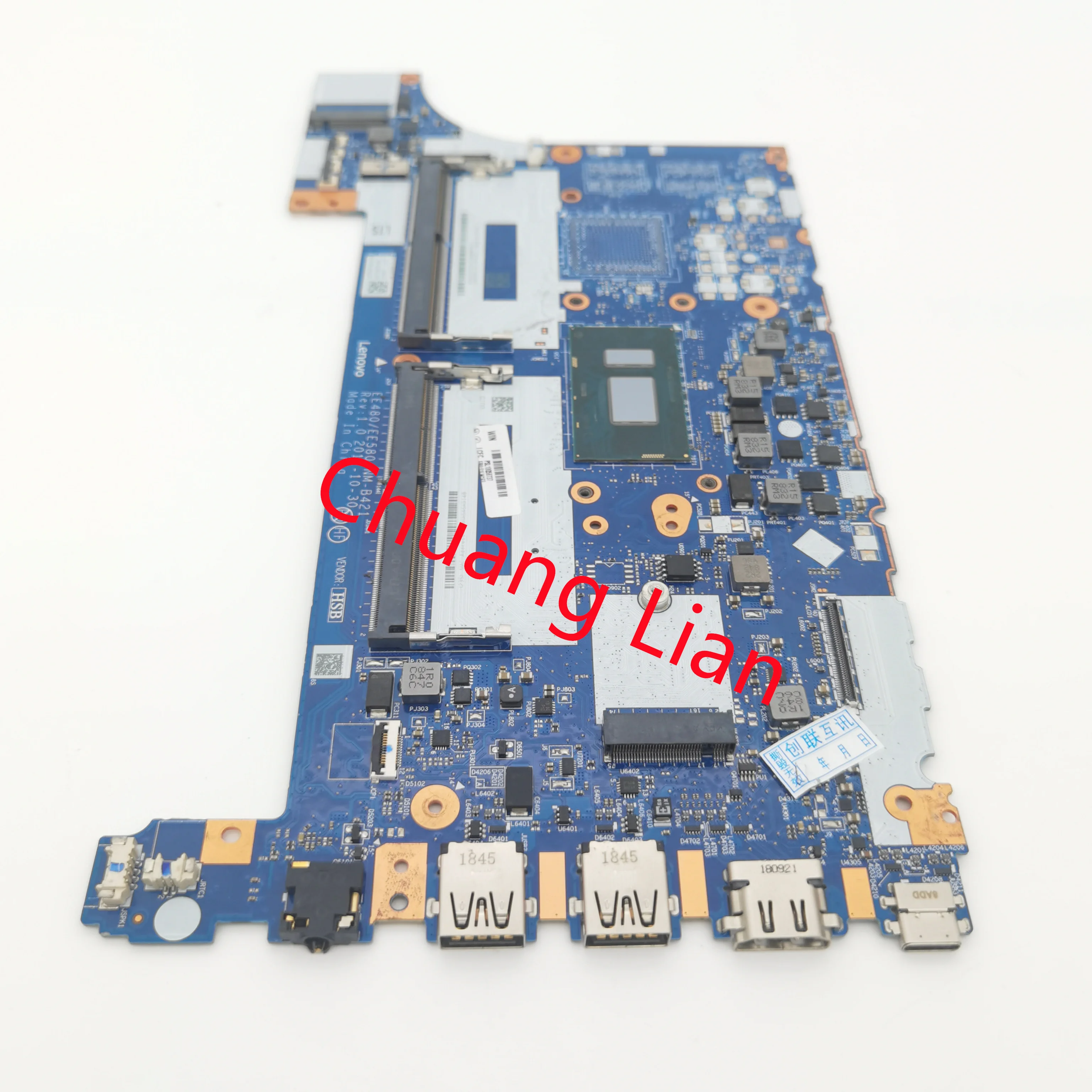 EE480/EE580 NM-B421 mainboard For lenovo thinkpad E580 /E480 Loptop motherboard with CPU I5 8250U UMA DDR4 100% Fully Tested motherboard