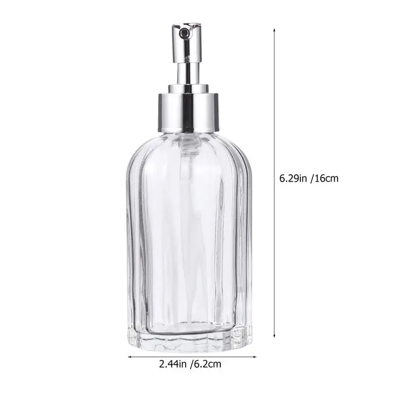 200 мл пустая стеклянная бутылка диспенсер для мыла моющая жидкость эмульсия