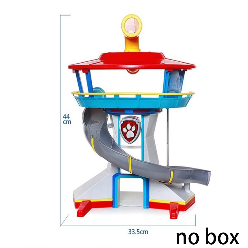 T no box Paw Paterol, набор игрушек, фигурки, милый щенок с инерционным автомобилем, патруль, лапа, Круизер, автобус, спасательная машина, смотровая башня, игрушки для детей - Цвет: T no box