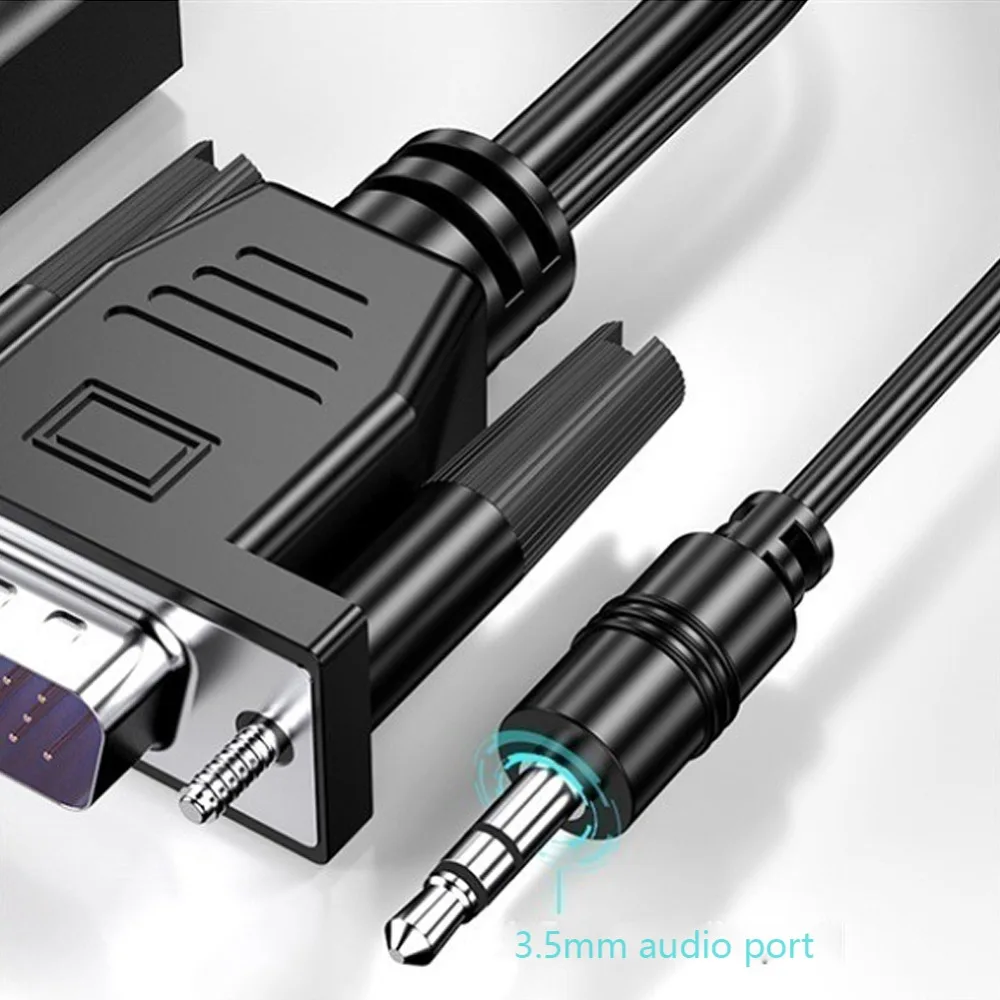 Adaptateur Full HD 1080P VGA VERS HDMI, Câble Adaptateur AVEC SORTIE
