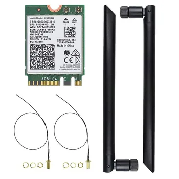 

Jetson Nano 8265AC/8265NGW Wireless NIC Module M.2 NGFF Support 2.4GHz / 5GHz 300Mbps / 867Mbps Dual Band WiFi Bluetooth 4.2