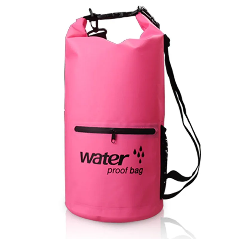 Pink 10L 10л 20л ПВХ сверхлегкий водонепроницаемый мешок сухой треккинг Открытый Спорт Кемпинг Туризм дайвинг плавание водонепроницаемый мешок хранения сумки - Цвет: Pink 10L