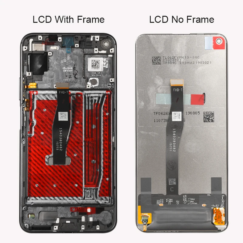 6 26 Display For Huawei Nova 5T LCD Display Touch Screen With Frame Digitizer Replacement For 2