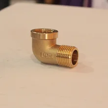 Толстая H58-3 латунь 4 точки внутри и снаружи зубы локоть медные фитинги DN15 трубы медный локоть 90 градусов и снаружи провода