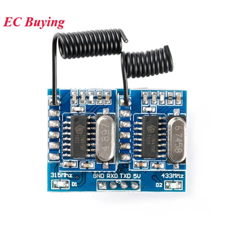 Zweifrequenz-Funk decodierung modul HF-Funk fernbedienung schalttafel 315MHz 433m serielle Einzel chip kommunikation rf34b – Detail 3