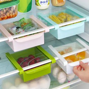 

Kitchen supplies refrigerator storage rack drawer partition frame plastic shelf multifunctional storage box rack frame LB112311