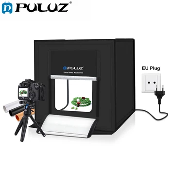 

PULUZ 40*40cm Mini LED Photo Studio Softbox Photography Soft Box EU Plug LED Photo Box Lighting Studio Shooting Tent Box Kit