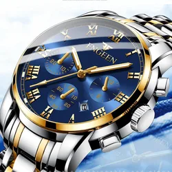 Reloj deportivo de cuarzo para hombre, cronógrafo de buceo, resistente al agua hasta 30M, con fecha, nuevo