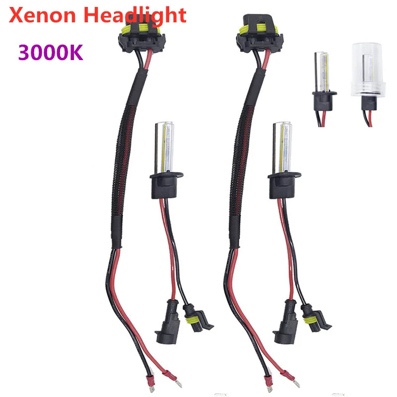 Универсальный 3000K 2 шт./компл. 55W H1 HID автомобильные ксеноновые лампы белого цвета балласты конверсионный комплект для автомобиля