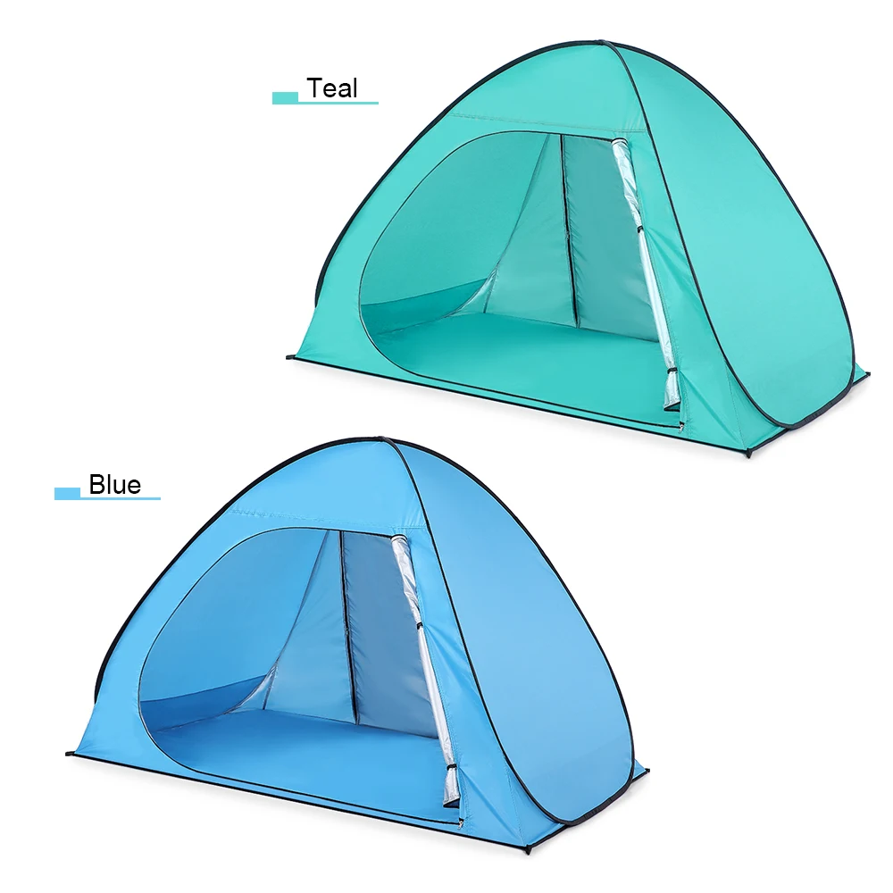 

Hot New Automatic Beach Tent UPF50+ UV Protection Pop Up Camping Tent Sun Shelter Cabana for 2-3 Person Beach Shade Sunshelter