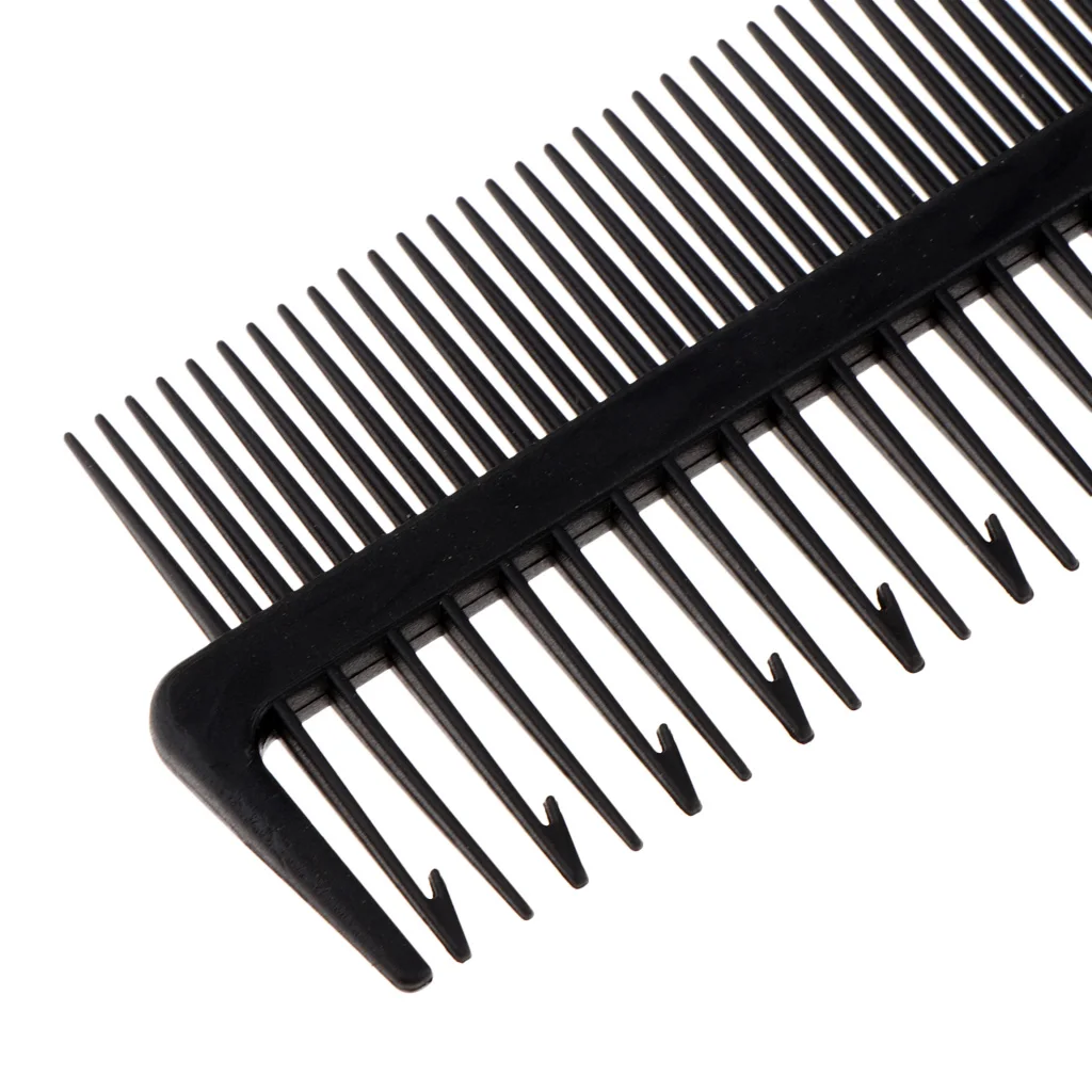 Professional 2-Way Plastic Weaving Sectioning Foiling Comb For Hair Dyeing/Highlighting/Balayage
