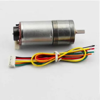 

Encoder 25GA speed reduction motor high torque trolley motor 6V 12V forward and reverse circuit motor
