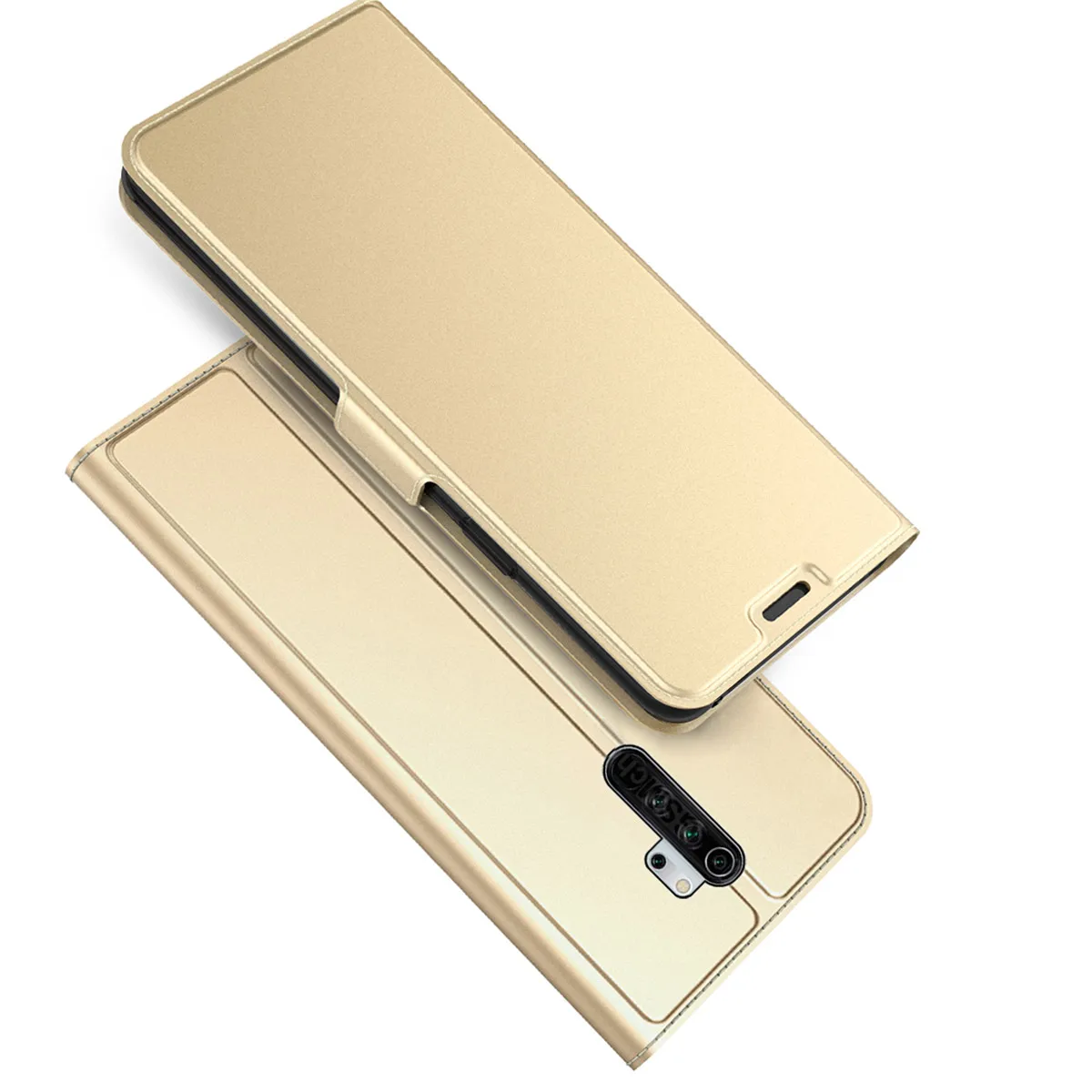 Gold Для Xiao mi Red mi Note 7 8 Pro чехол кожаный бумажник откидная подставка чехол для Xiao mi Pocophone F1 mi 9T CC9 Pro mi Note 10 чехол для карт - Цвет: Gold