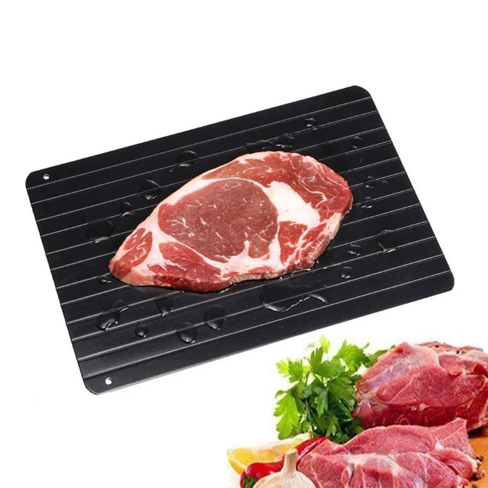 Aluminum Fast Defrosting Tray Meat Thawing Board Eco Friendly Quick