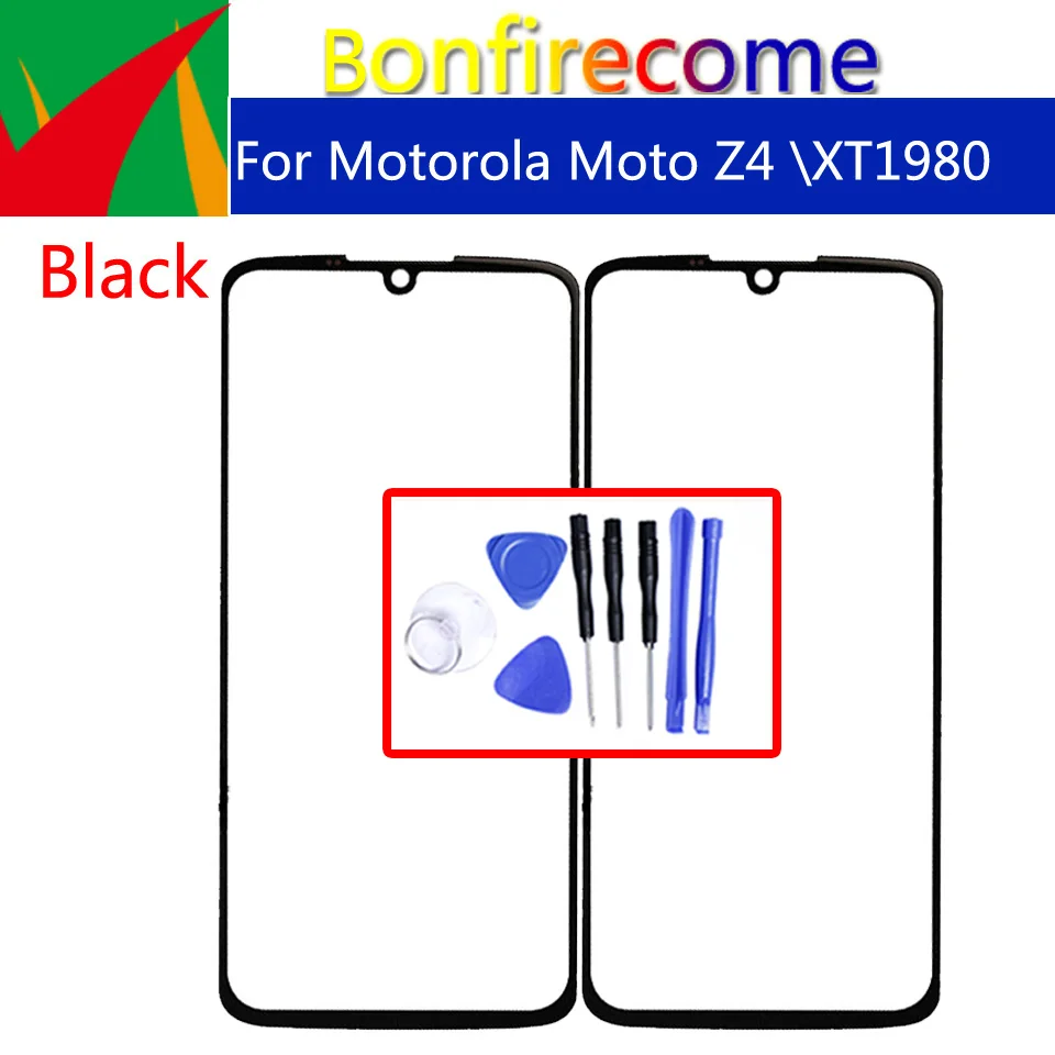 Для Motorola Moto Z4 xt80 сенсорный экран передняя панель стеклянная линза LCD внешняя