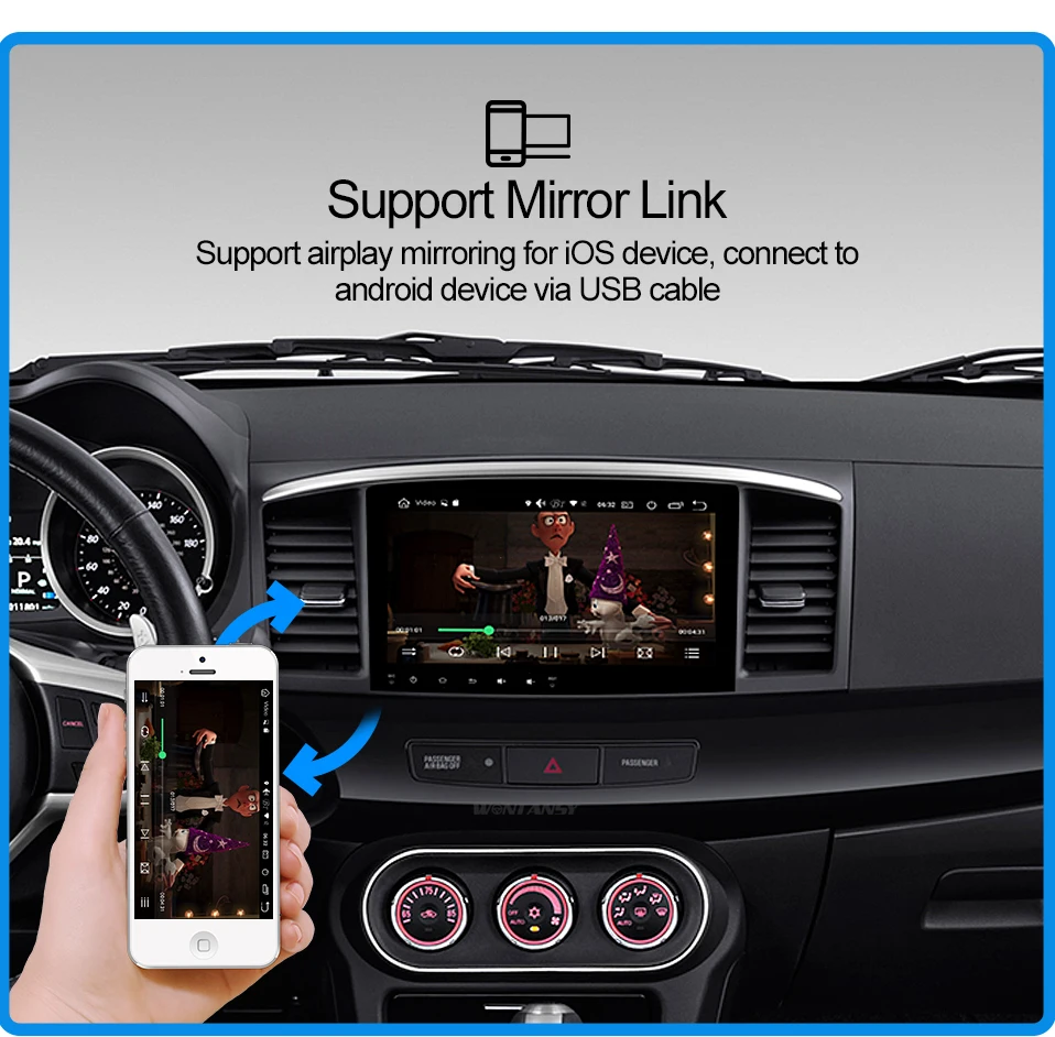 Android 9,0 PX30 автомобильный DVD для Mitsubishi Lancer 2005- с 10,1 дюймов 2 DIN gps Радио Видео плеер восемь ядер автомобильная навигация
