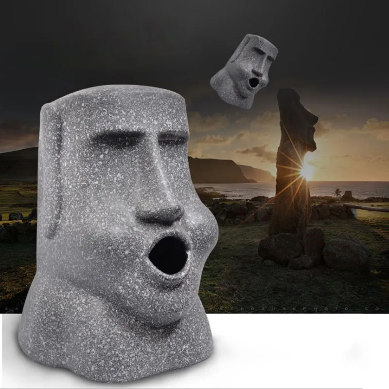 

New Durable Creative Tissue Box Paper Holder Stone Figure Napkin Case Desktop Home Car Restaurant Decoration Household Products