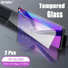 2 шт Полное закаленное стекло для VIVO V17 Neo/V17 Pro защита экрана 2.5D 9h закаленное стекло на VIVO V17 Neo защитная пленка