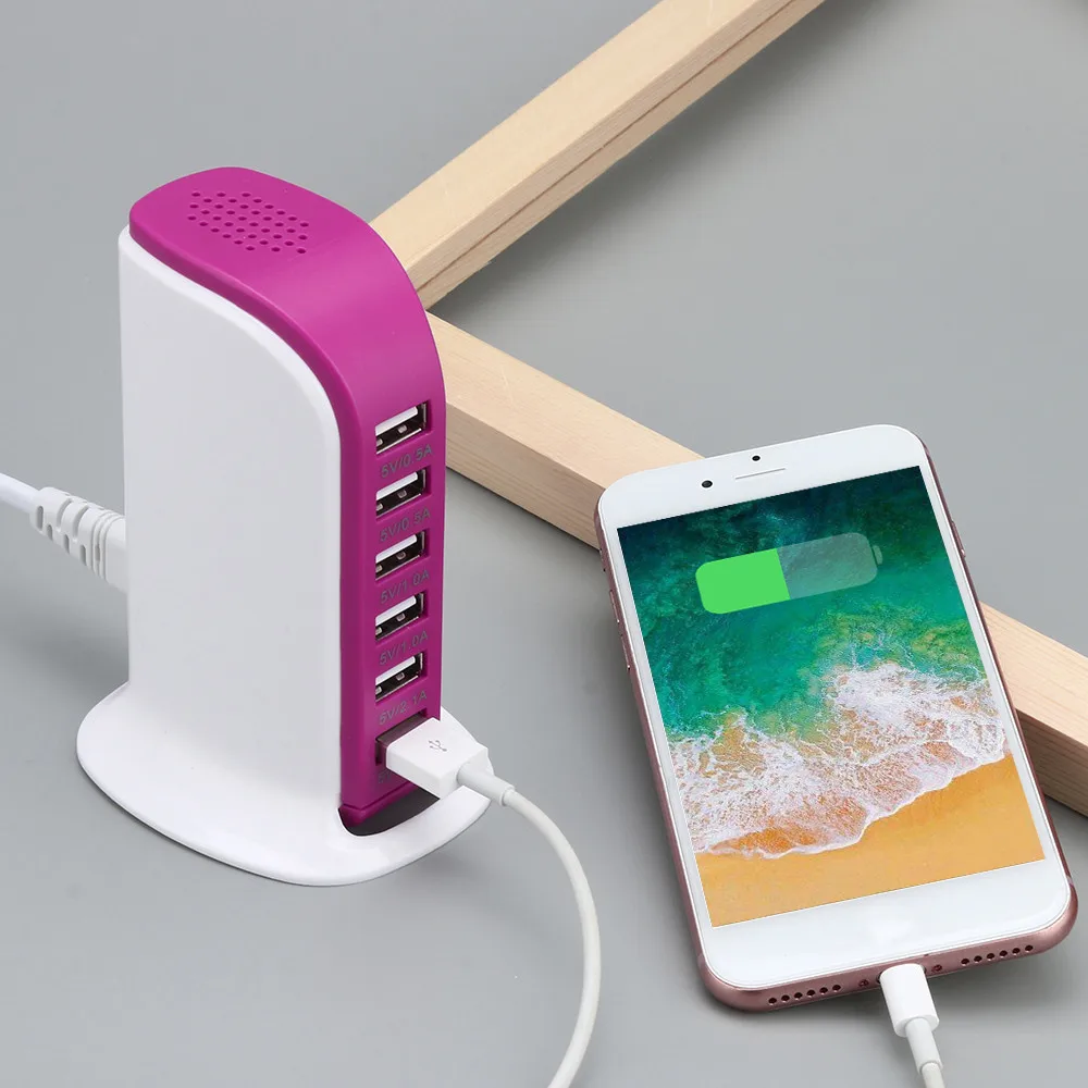 Usb-хаб Safe Super 6 USB многопортовый UK Plug быстрое зарядное устройство для настольного концентратора зарядная станция адаптер питания для планшета для смартфона