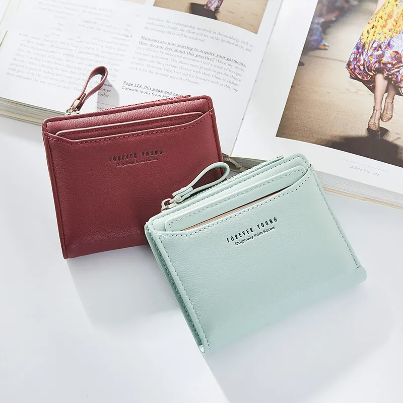 Women Wallets with Individual ID Card Holder Zipper Coin Pocket Ladies Small Purses Female Wallet Carteira High Quality