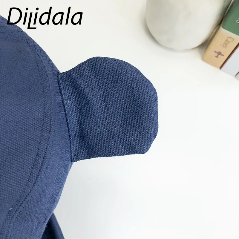 Dilidala, мультяшная детская Рыбацкая шляпа с милыми ушами, шапка от солнца, художественная дикая шляпа, маленький хвост,, детская шапка