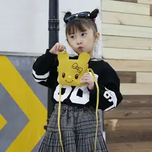 Сумки через плечо для детей, Мультяшные Мини кожаные сумки для девочек, детская плечевая сумка, упаковка, Портативная сумка, сумка-тоут с бантом, сумка-мессенджер