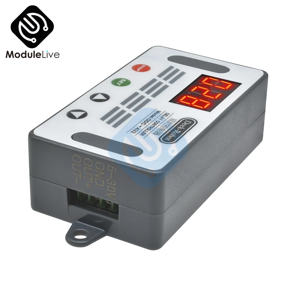 DC 5 V-30 V 12V 24V двойной МОП-светодиодный цифровой дисплей реле задержки времени высокий уровень цикл запуска переключатель цепи переключателя