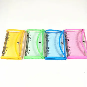 

Glitter Sequins Loose Leaf Notebook Inner Core Cover 6 Rings Transparent File Folder Diary A6 Binder Ring School Stationery