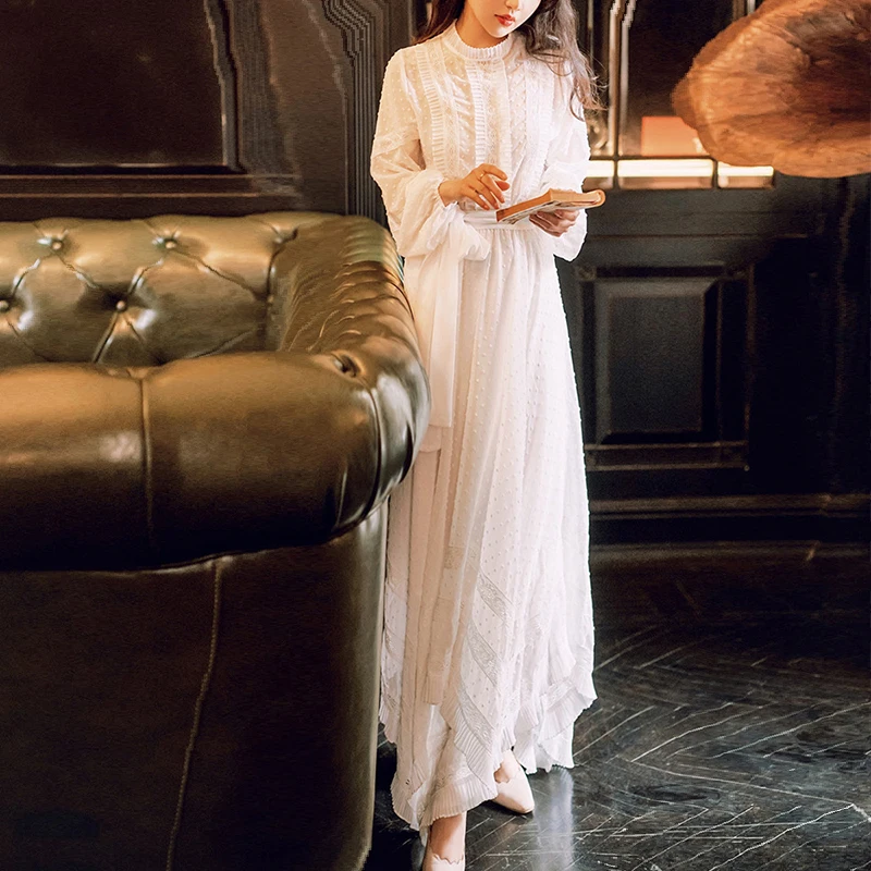 COLOREE/осень, Женский костюм из двух предметов, Элегантный дизайнерский белый топ с длинными рукавами+ асимметричные юбки, Женский комплект из 2 предметов